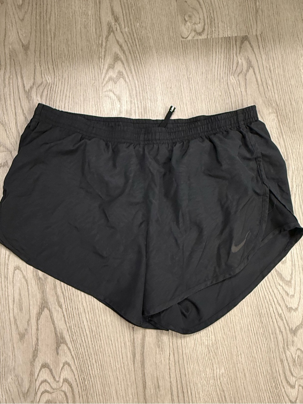 Nike Women's Black Patterned Athletic Running Shorts